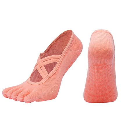 Non-Slip Five Toe Yoga Socks