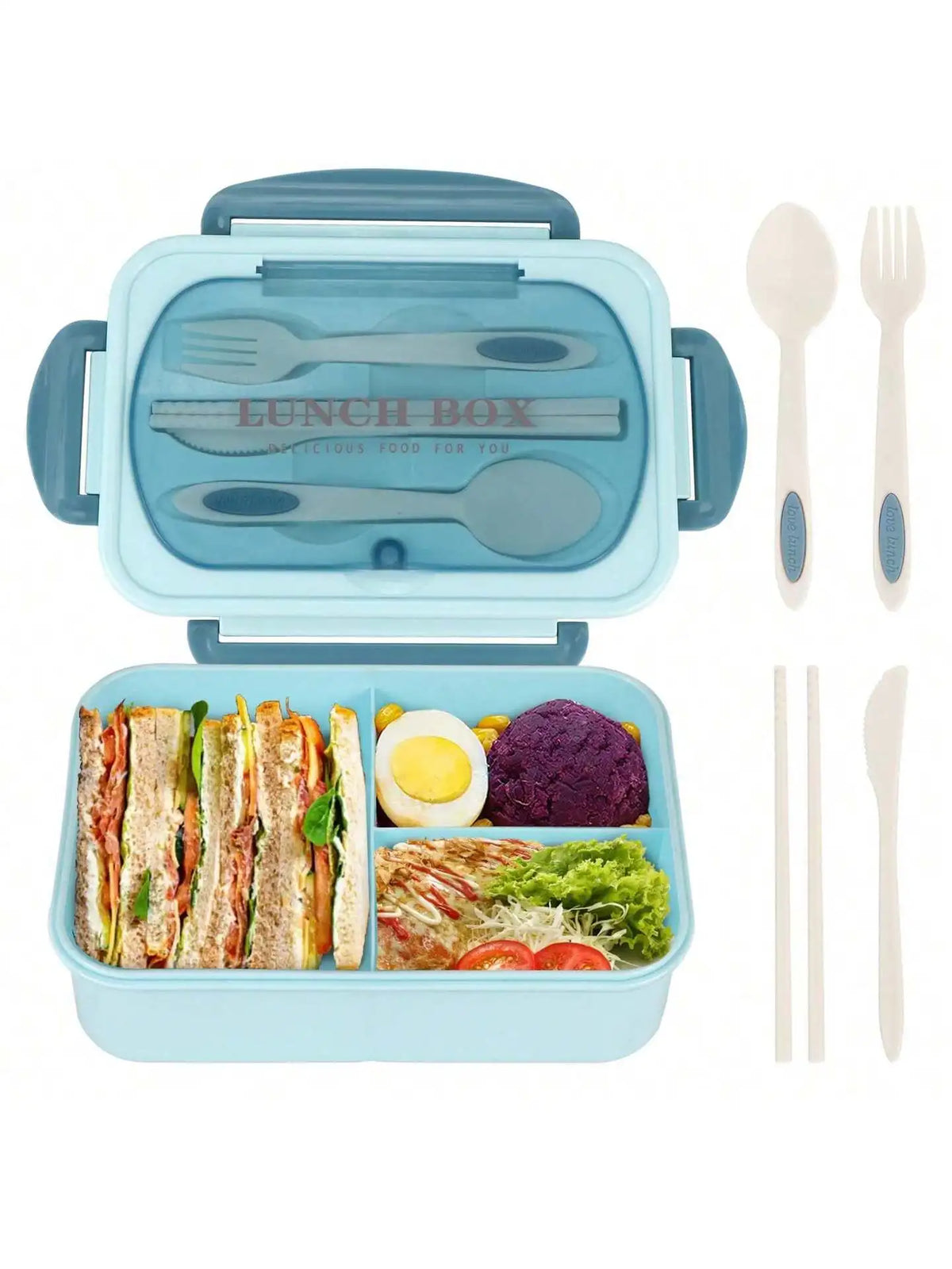 MealMate Bento Lunch Box with Utensils