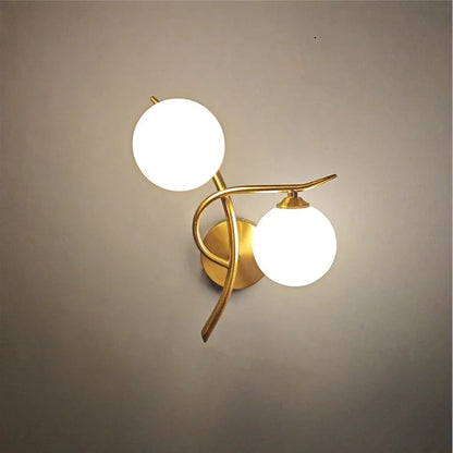 Lunara Nordic Dual Globe LED Wall Light