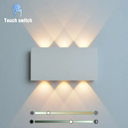 LumiBlock Rechargeable Wood-Grain Wall Lamp