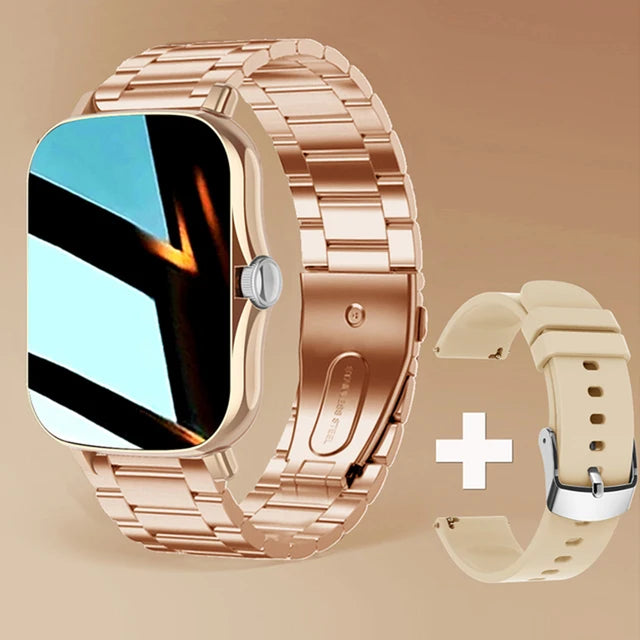 Gold + Steel Band smartwatch