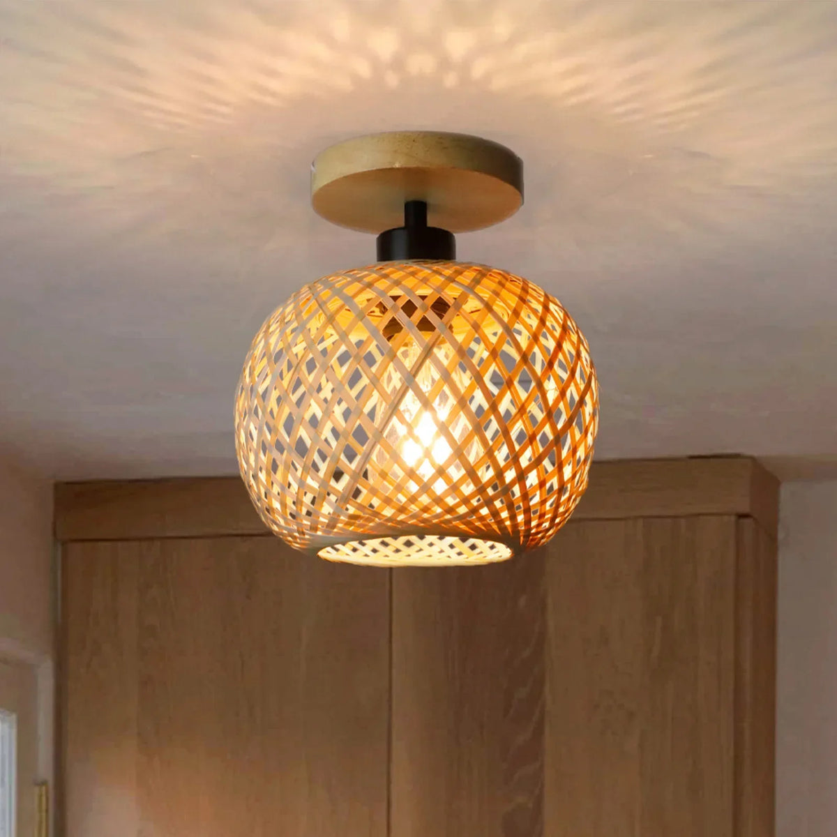 Natura Handwoven Bamboo Ceiling Lamp