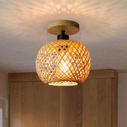 Natura Handwoven Bamboo Ceiling Lamp