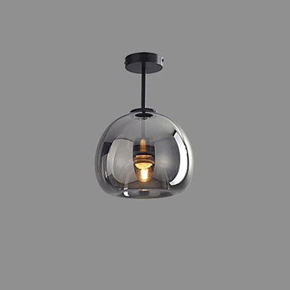 Nordic Glass Ball Semi-Flush Ceiling Light