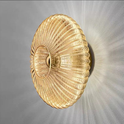 Vintage Striped Glass Sconce