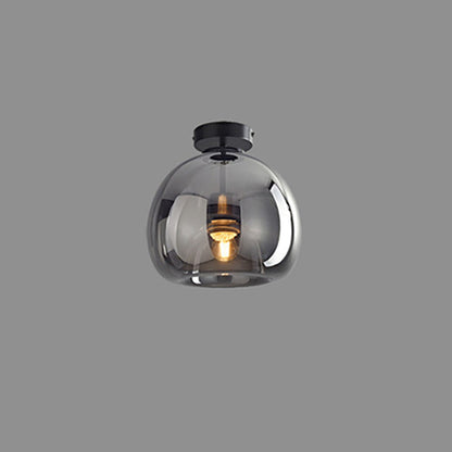 Nordic Glass Ball Semi-Flush Ceiling Light