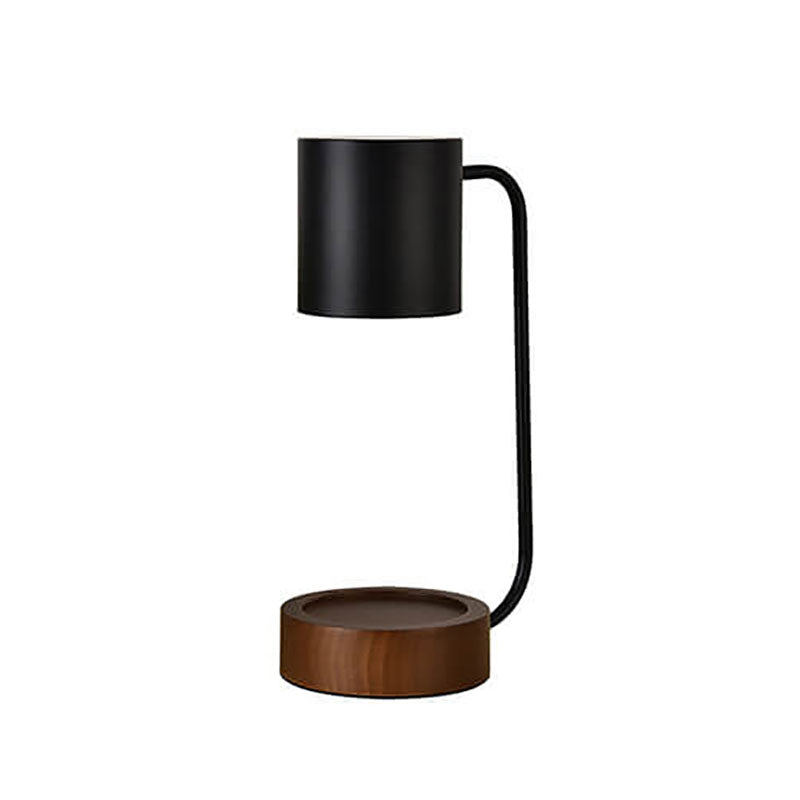 Wood & Metal Candle Warmer Lamp