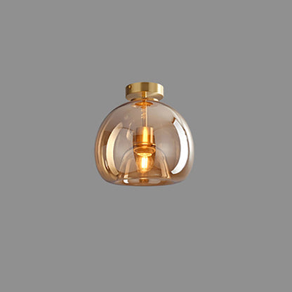 Nordic Glass Ball Semi-Flush Ceiling Light