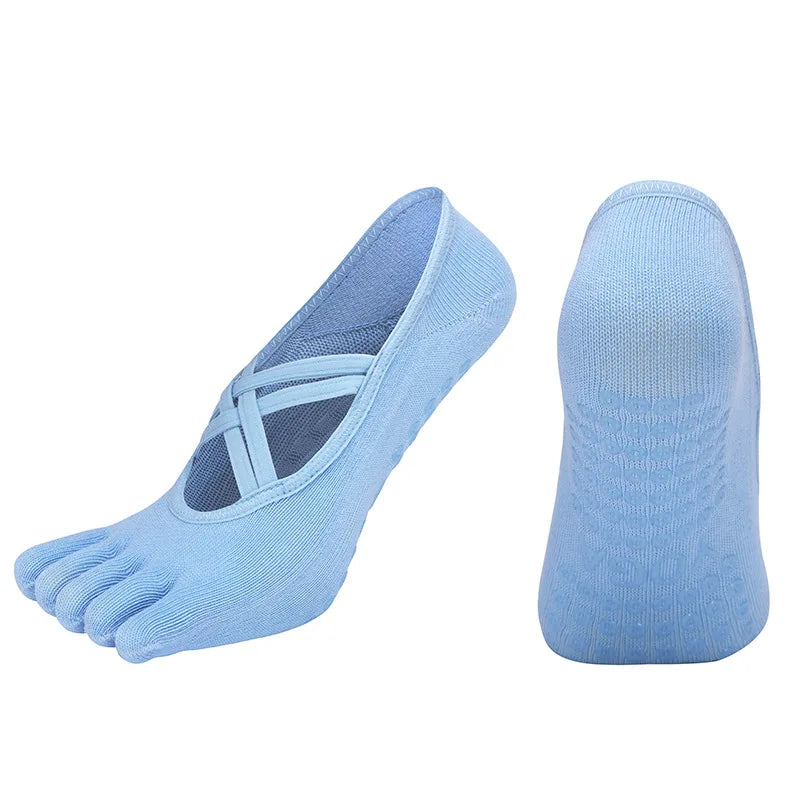 Non-Slip Five Toe Yoga Socks