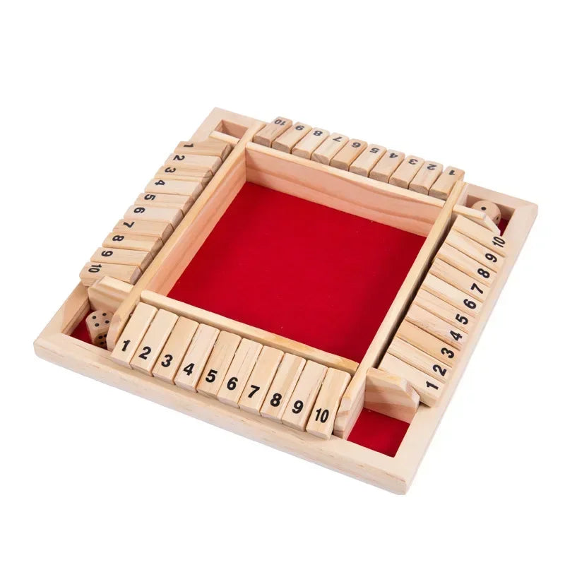 Shut the Box Wooden Dice Game