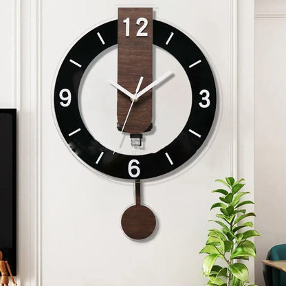 Minimalist Acrylic Pendulum Wall Clock