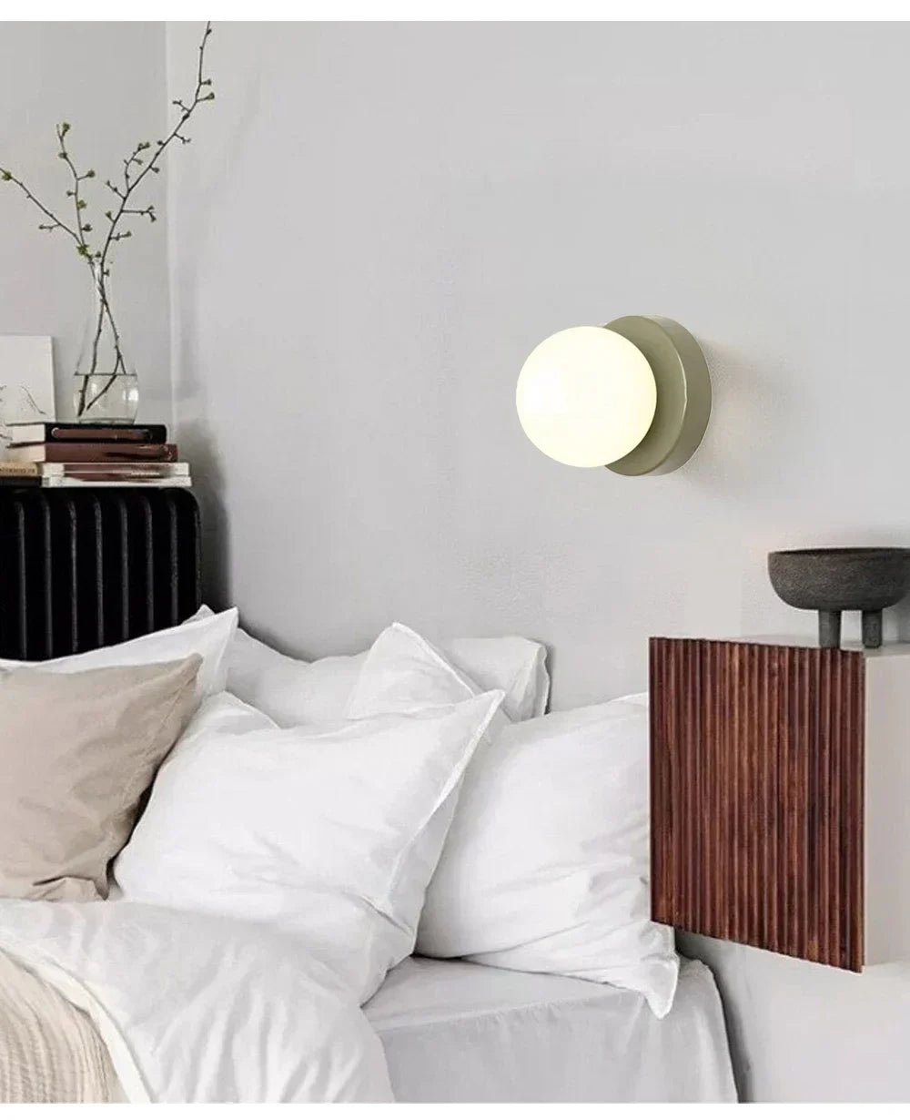 Macaron Colored Glass LED Wall Lamp