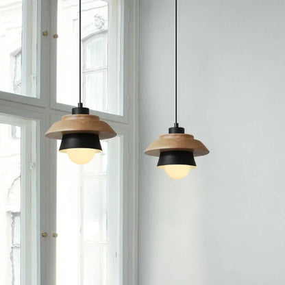 Nordic Wood & Macaron Pendant Light