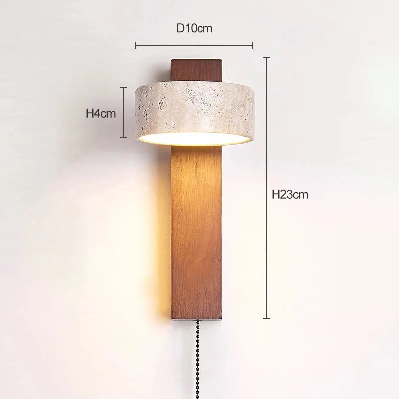 Éclat Wabi-Sabi Headboard Wall Lamp