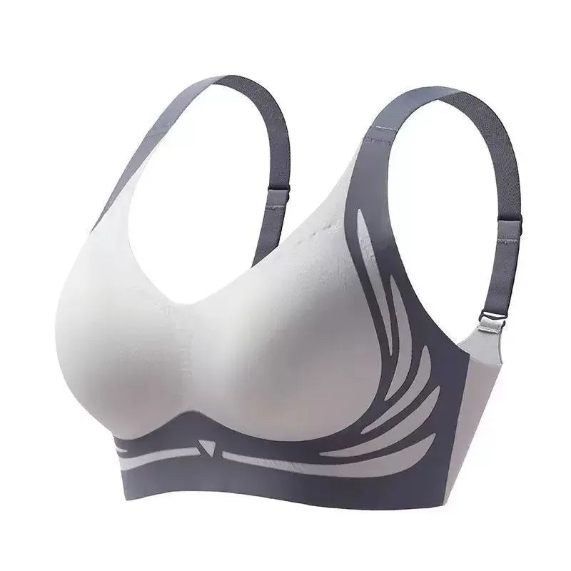 Blue wireless seamless everyday support bra