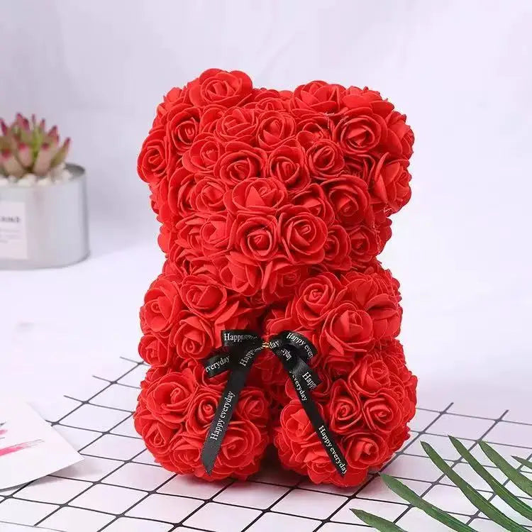 Scarlet foam rose bear