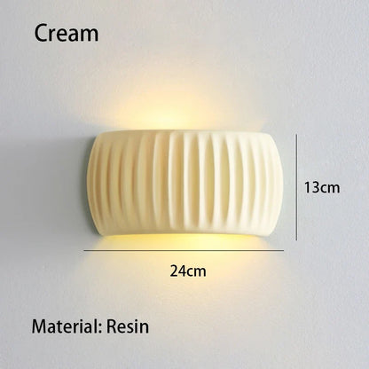 French Textured Resin Wall Lamp
