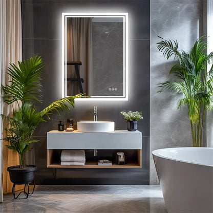 LuvoGlow Frameless LED Bathroom Mirror