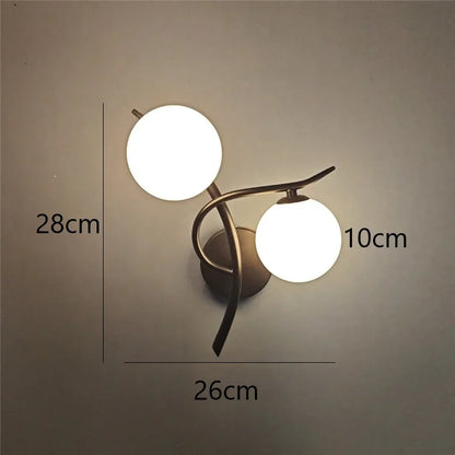 Lunara Nordic Dual Globe LED Wall Light
