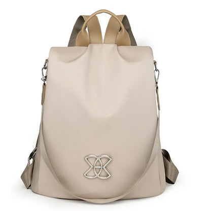Anti-theft backpack in Off White