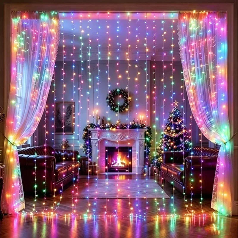 USB curtain fairy string lights