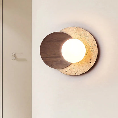 Wabi-Sabi Natural Stone Wall Lamp