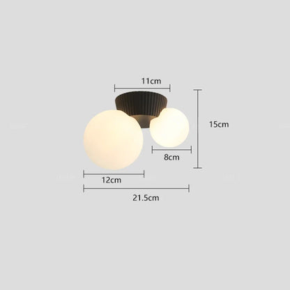 Luméa French Double Globe Ceiling Light