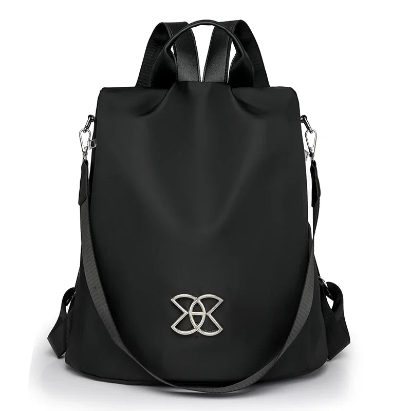 Anti-theft backpack in Black