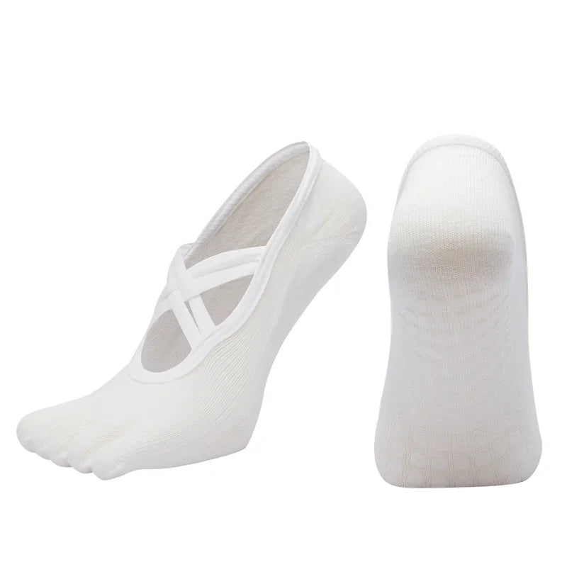 Non-Slip Five Toe Yoga Socks