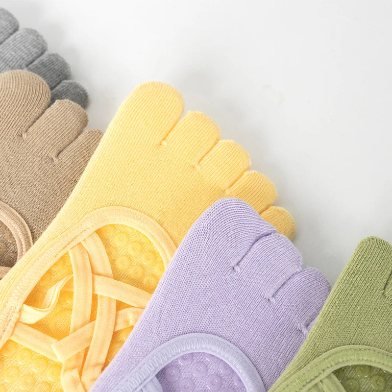 Non-Slip Five Toe Yoga Socks