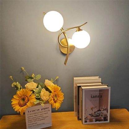 Lunara Nordic Dual Globe LED Wall Light