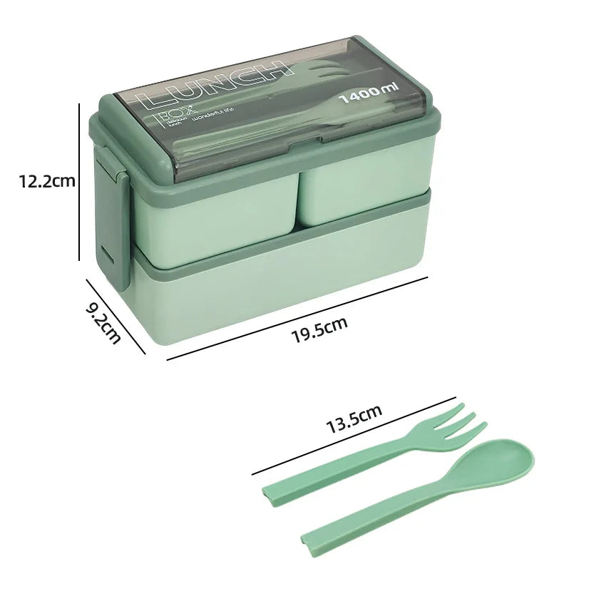 47oz Double Layer Bento Box