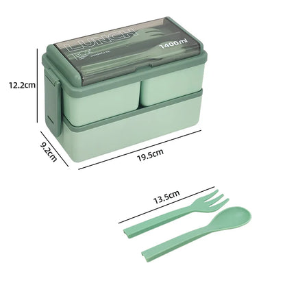 47oz Double Layer Bento Box