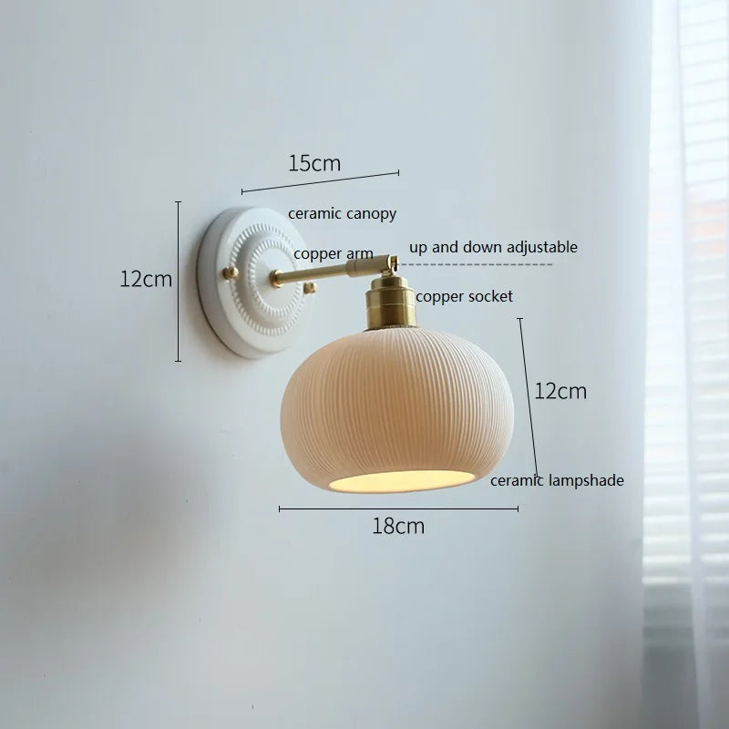 Nordic Ceramic Wall Lamp