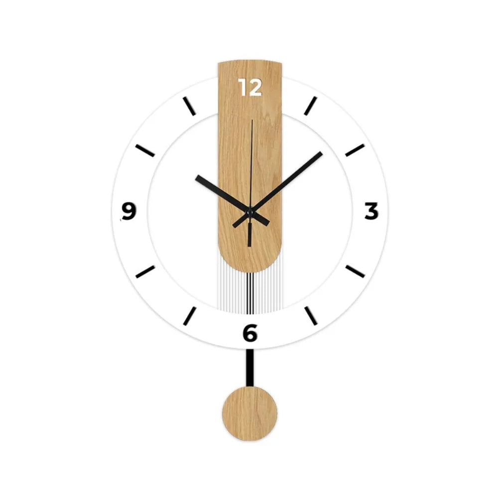 Minimalist Acrylic Pendulum Wall Clock