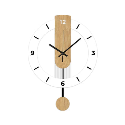 Minimalist Acrylic Pendulum Wall Clock