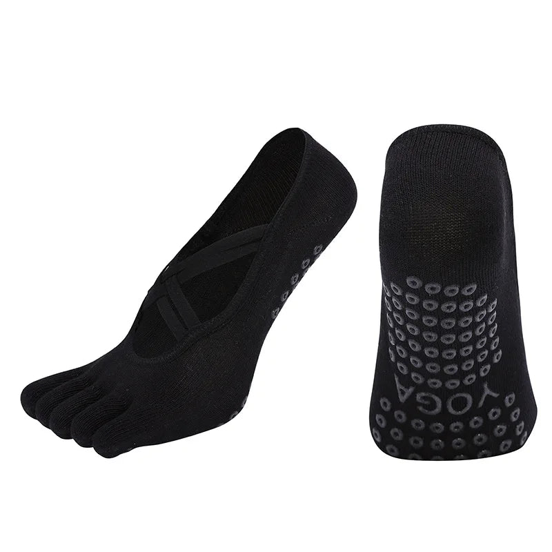 Non-Slip Five Toe Yoga Socks