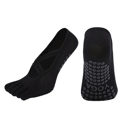 Non-Slip Five Toe Yoga Socks