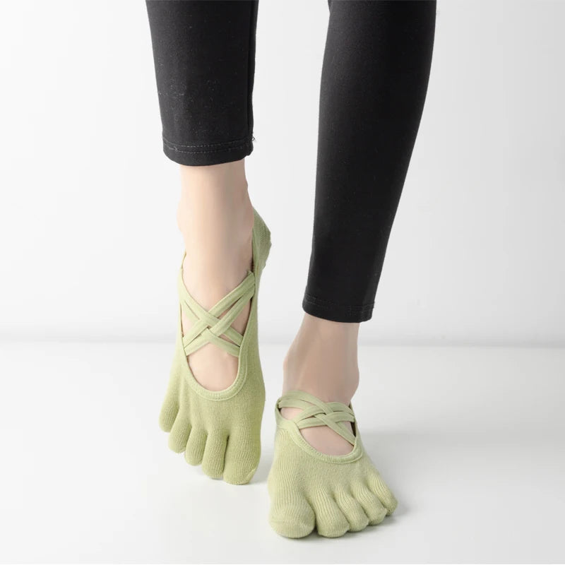 Non-Slip Five Toe Yoga Socks