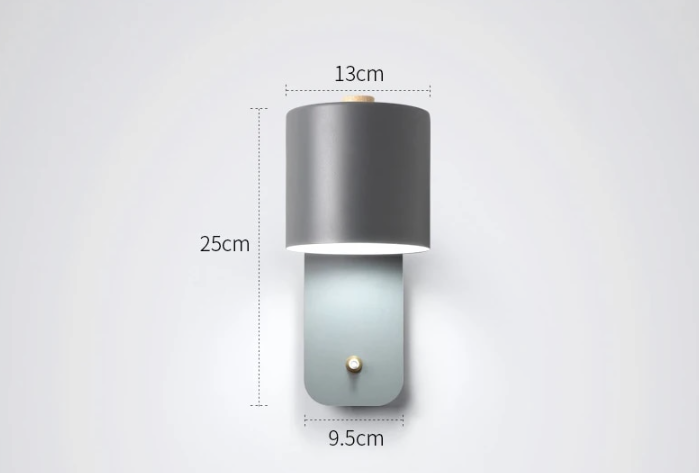 Modern LED Wall Lamp with Integrated Switch