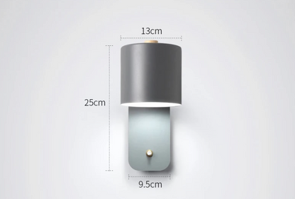 Modern LED Wall Lamp with Integrated Switch