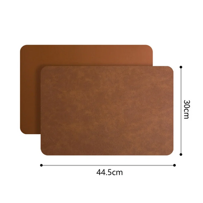 DuoMat Double-Sided Faux Leather Placemats