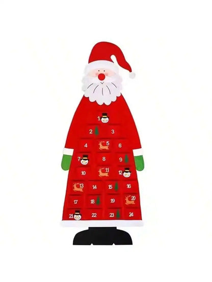Red felt Santa advent calendar