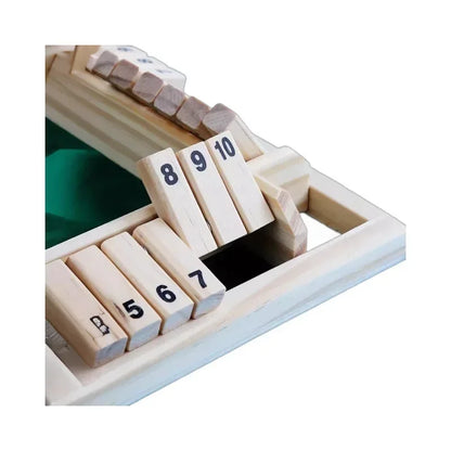 Shut the Box Wooden Dice Game