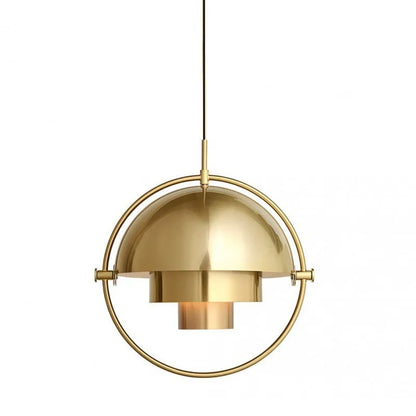 Sculptural Nordic Metal Pendant Light