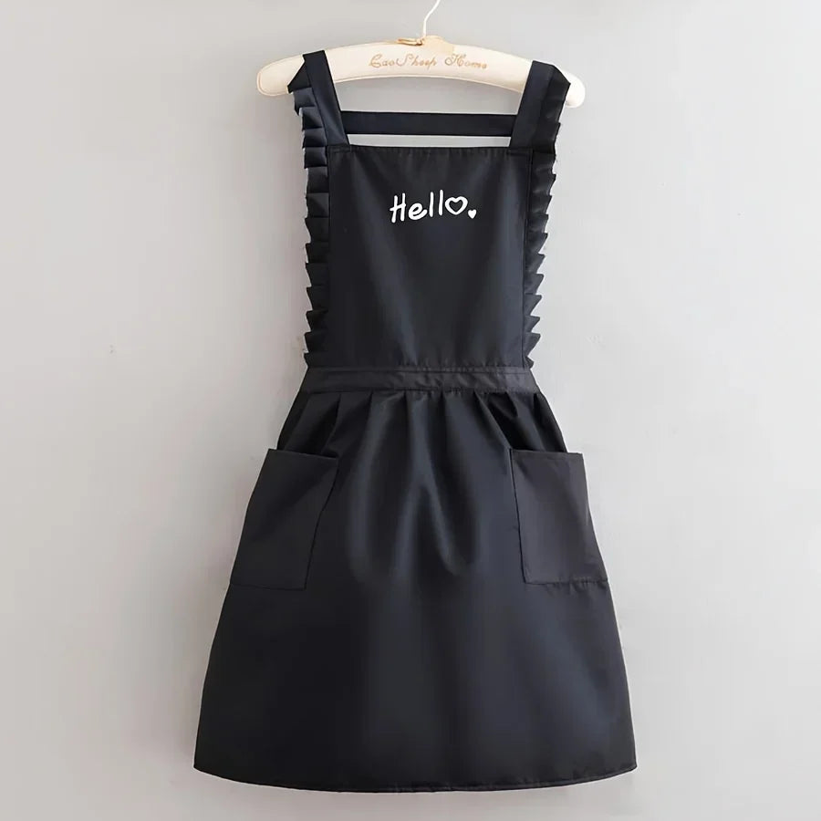 FloraBelle Ruffled Waterproof Pinafore Apron