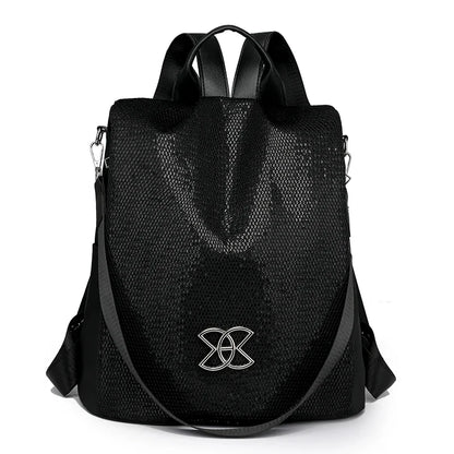 Anti-theft backpack in Glossy Black