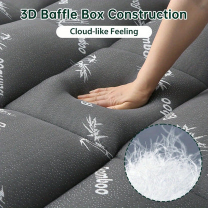 Bamboo Fiber Cooling Mattress Topper