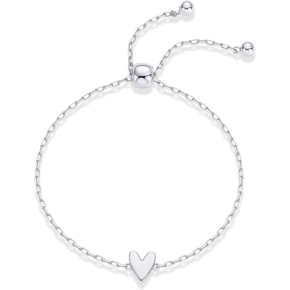 Silver Solid Heart