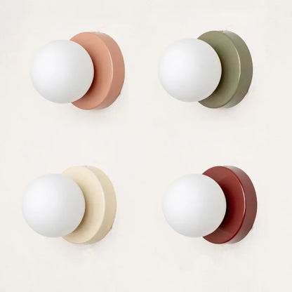 Macaron Colored Glass LED Wall Lamp